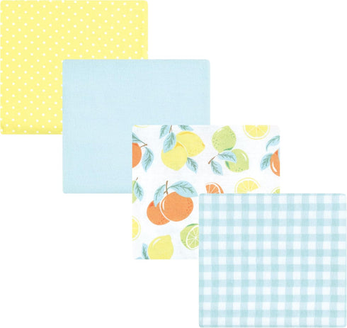 Luvable Friends Little Treasure Flannel Receiving Blankets 4pk