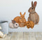 Bunny Rabbit Woodland Forest Animals Kids Wall Decals - Baby Nursery Toddler Room Wall Decor, DIY Decoration