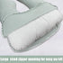 55/58 Inch TANOFAR Pregnancy Pillow Cover J Shaped(ONLY Pillowcase), Super Soft Pillowcase Replacement Cover