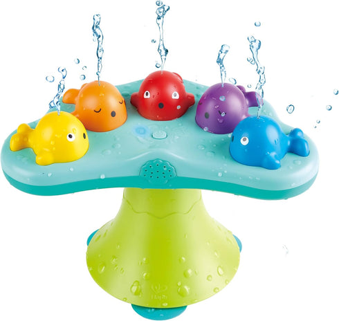 Hape Music Fountain Bath Toy - Whale Bathtub with 2 Play Modes and Music for Toddlers