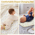 Muslin Diaper Changing Pad, Waterproof Diaper Change Mat Liner for Baby, Reusable Incontinence Underpad for Travel