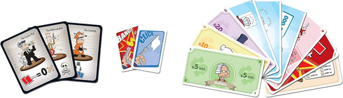 Cash 'N Guns Second Edition Party Board Game, Money Heist Strategy for Adults & Kids, 4-8 Players