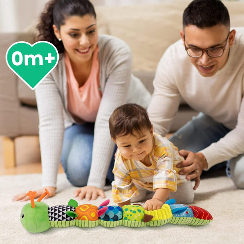 Sumobaby Infant Musical Stuffed Animal Activity Toy, Multi-Sensory Crinkle, Rattle for Tummy Time, Caterpillar