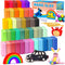 ESSENSON Air Dry Clay 42 Colors, Soft & Ultra Light Modeling Clay for Kids, DIY Molding Magic Clay with Tools, Gifts
