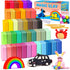 ESSENSON Air Dry Clay 42 Colors, Soft & Ultra Light Modeling Clay for Kids, DIY Molding Magic Clay with Tools, Gifts