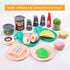 Funpynani 80Pcs Playset, Kitchen Toddler Pretend Cooking with Pots, Pans, Cookware, Food, Picnic Blanket, Fruits