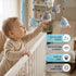 JolyRolyPal Set 12 Crib Mobile for Boys and Girls, Whale Mobile with Mobile Arm and Lullabies for Baby, Ocean Animal