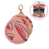 YETTASBIN Watermelon Portable Pacifier Holder Case with Metal Hook Buckle & Zipper for Diaper Bag and Stroller
