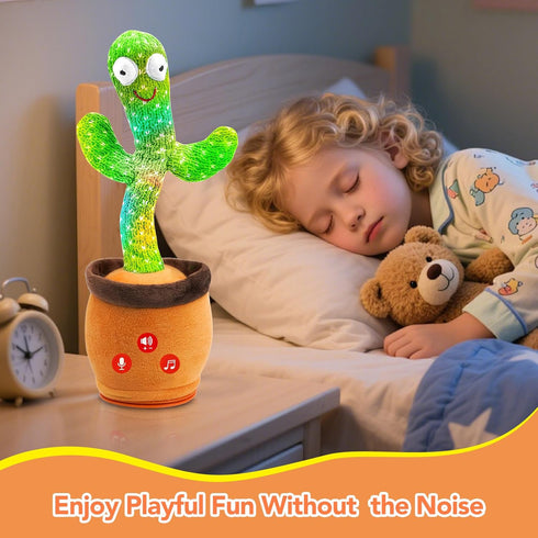 FAYOUCZ 0-18 Baby Toys Dancing Talking Cactus Toy with Adjustable Volume, Boys Girls Gifts Interactive Singing