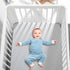 2 Pack 28"x52"x8", TILLYOU Baby Crib Sheets for Boys Girls, Fitted Crib Sheet for Standard Crib and Toddler Mattresses