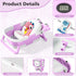 wiqins 0-36 Collapsible Baby Bathtub for Newborns with Thermometer and Soft Floating Cushion Portable and Foldable