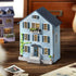 1:32 TuKIIE DIY Miniature Dollhouse Kit with Furniture, Scale Creative Room Opened & Closed Mini Wooden Doll House