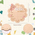 Penitue Wooden New Baby Birth Announcement Plaque, Flower Shape Hello World Sign Newborn Arrival Board Welcome Plaque