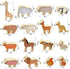 Xylolin Wooden Zoo Animal Blocks Stacking and Balancing Toy, Toddler Wood Animal Figures Blocks Imaginative Play
