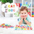 1-5 Kairsya Alphabet Puzzle Wooden Puzzles for Toddlers Alphabet Learning Puzzles Toys with Wood Letters Montessori