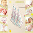 Msyxl 3 Pack 12x12in Colorful Seashells Baby Washcloths Soft Face Towel Absorbent Bath Wash Cloths for Newborn Infants