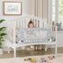 35.4" NUTIKAS Crib Rail Guard for Toddlers - Toddler Bed Rails Convertible Safety Side Protector Swing Down Mesh