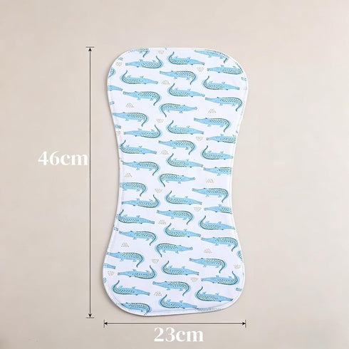Gelisite 5 Pack Baby Burp Cloths, Soft Absorbent Towel, Unisex, Easy to Use, (Light Blue)
