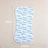 Gelisite 5 Pack Baby Burp Cloths, Soft Absorbent Towel, Unisex, Easy to Use, (Blue)