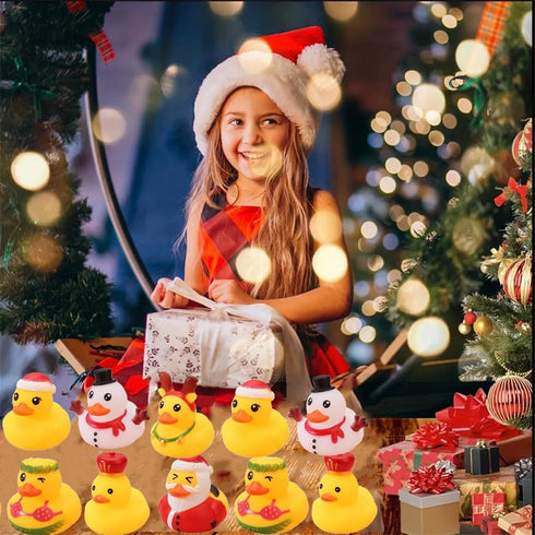WYNAKESHU 6pcs) Assorted Rubber Duck Small Rubber Ducks in Bulk Baby Shower Bath Toy for Kids Toddler Birthday
