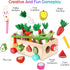1 2 3 1st 1-3, Toddlers Montessori Wooden Educational Toys for Baby Boys Girls Age Year Old, Shape Sorting Toys One