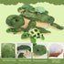 5 12" Mommy 4 PCS Sea Turtle Stuffed Animals with Babies, Stuffed Turtle Plush Toy with Babies Turtles Inside, Big