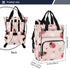 PaChyLuu Backpack Lady Bugs on Pink Diaper Bag Waterproof Travel Baby Bag with Stroller Straps Large Capacity Multi
