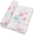 Swaddle Blanket, 100% Cotton Muslin, Soft Baby Blanket 47 x 47 inches, 4th of July Outfit, Fireworks Print