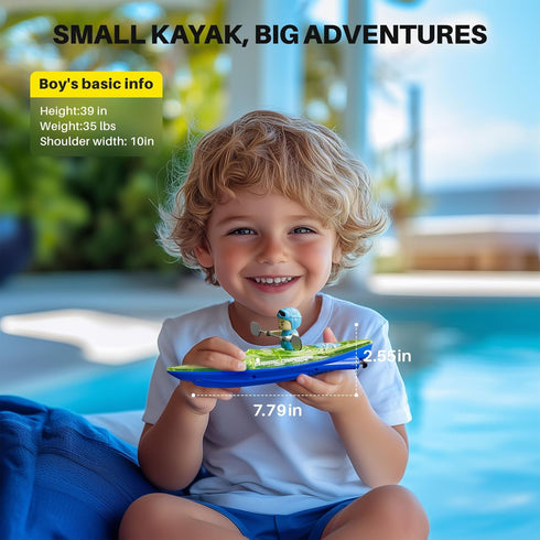 2 Pack 6-12, 3 40 SYMA RC Boats for Kids Remote Control Kayaks with Magnetic Dolphin Nose & Balls, Up to Min Playtime