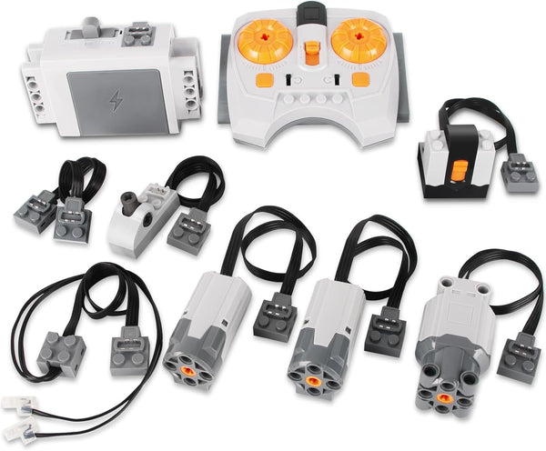 WEERSHUN 9-in-1 Motor Kit Compatible with Most Stud Building Blocks, Motor Set