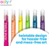 Set 6 Ooly Scented Neon Gel Crayons, of Twist Up Smooth Gliding Bright Colored Crayons, Highlighters for Notes, Crisp