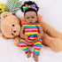 Lifelike Reborn Baby Dolls Black, 22 Inch Realistic American African Reborn Baby Doll Girl, Best Birthday Gift Set for