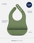 Set 2 Lalo The Bib - Waterproof, Non-Toxic Silicone Baby Bib with Adjustable Neck Band & Silicone Food Pouch Catcher
