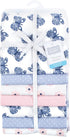 7-Pack Hudson Baby Unisex Baby Cotton Flannel Receiving Blankets Bundle, Beautiful Butterfly, One Size