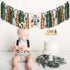 1st One Happy Camper Highchair Banner Adventure Camping Theme Birthday Banner Crown Cake Topper Highchair Photo Prop