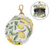 PYBUG Lemon Round Pacifier Storage Case, Polyester & TPU Lined with Hook Buckle, Pacifier Container Box for Baby