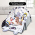 8-in-1 Tummy Baby Gym Play Mat, Time Mat & Activity Gym, Washable Ball Pit, Infant Play Mat with Detachable Toys