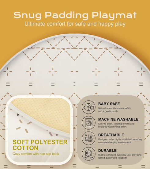 Tummy 6 12 Little Dove Time Mat with Toys, Macrame Baby Play Mat for Newborn, Baby Gym with Milestone Cards
