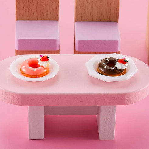 Skylety 33 Pieces 1:12 Dollhouse Miniature Decoration Accessory, Kitchen Tableware Set for Dolls House