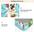 Bseiialft 52 28 Christmas Pugs Blue Crib Sheets for Boys Girls Soft and Breathable Cotton Baby Sheets for Standard Crib