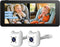 ELECROW Dual Baby Car Camera for 2 Kids - 6.86" 1080P Split-Screen Baby