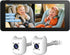 ELECROW Dual Baby Car Camera for 2 Kids - 6.86" 1080P Split-Screen Baby