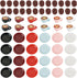 84Pcs 15-30mm Cheriswelry Miniature Coffee Mugs Resin Coffee Beans Cups Miniature Ornaments Food Kitchen Dollhouse