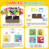 120Pcs 4 1 6 4+ Wooden Block Stacking Games Fast-Paced Building Block Game More Ways to Play for Party Game Night
