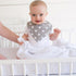 (2 Pack) Ziggy Baby Changing Pad Cover, Cradle Bassinet Sheets Jersey Cotton (Grey/White)