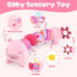 FVNPIHAM 0-12 Tummy Baby Toys Months, Infant Musical Caterpillar Baby Stuffed Animals with Crinkle, Rattle, Squeaker