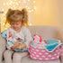 BABESIDE 8 Pcs Reborn Baby Doll Clothes - Includes Bassinet for 17-22 Inch Dolls, Baby Doll Accessories Set