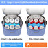 Pack 6 9 Mancro Breastmilk Cooler Bag with Ice Fits Baby Bottles Up to Ounce, Insulated Baby Bottle Bag with Strap
