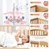 3 12 Upgraded Blublu Park Musical Crib Mobile for Girls, Baby Mobile with Hanging Rotating Toys Woodland Nursery Decor