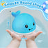 1-3 1 2 3 6-12-18 Gigilli Whale Bath Toy Sprinkler, Light Up Bath Toys for Kids Ages Infant Baby Bath Toys Year Old